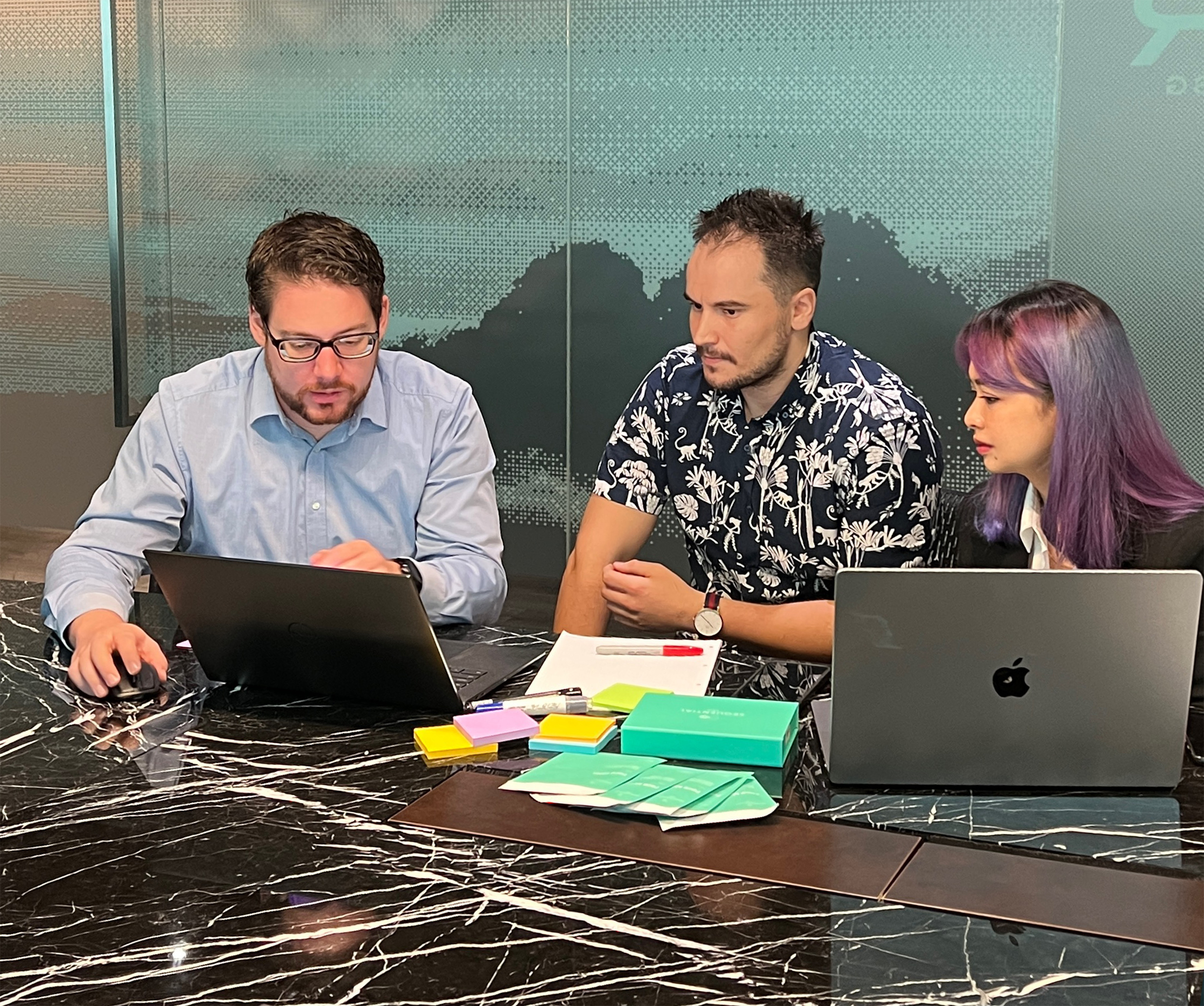Redesigned app screens